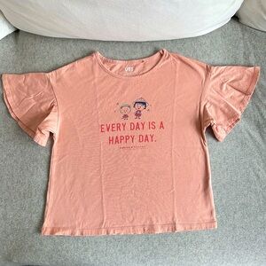 Kids Peach Graphic T-Shirt